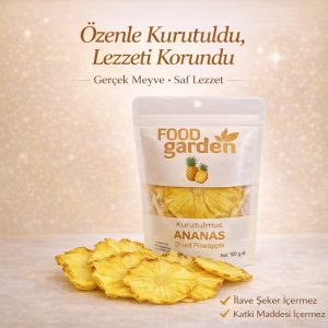 FOOD garden Kurutulmuş Ananas - Katkısız Şeker İlavesiz 50 gr